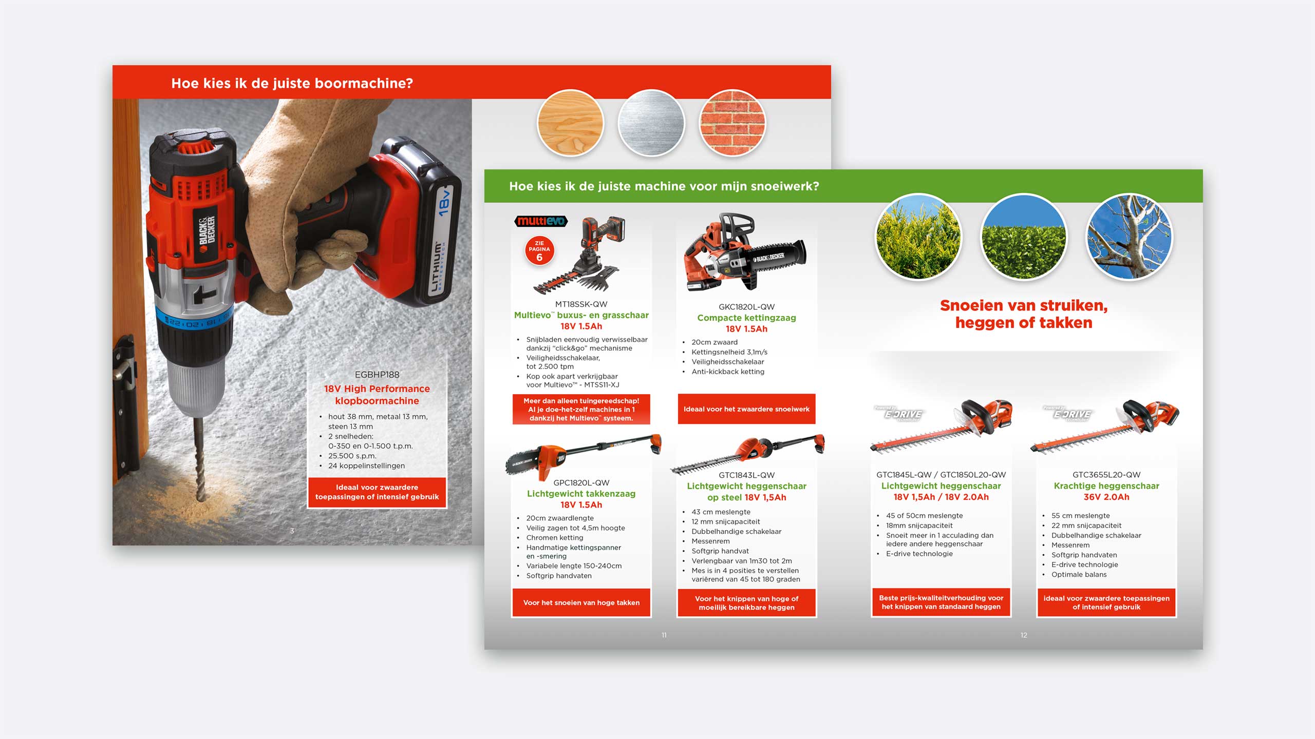 Black and Decker productkaarten